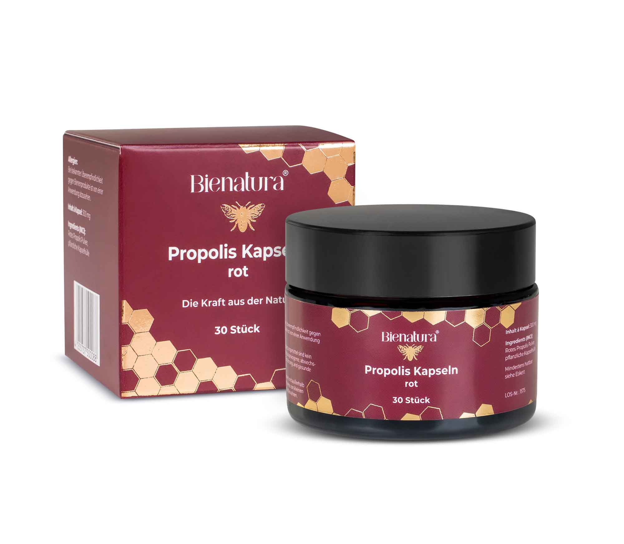 Bienatura®  rote Propolis Kapseln